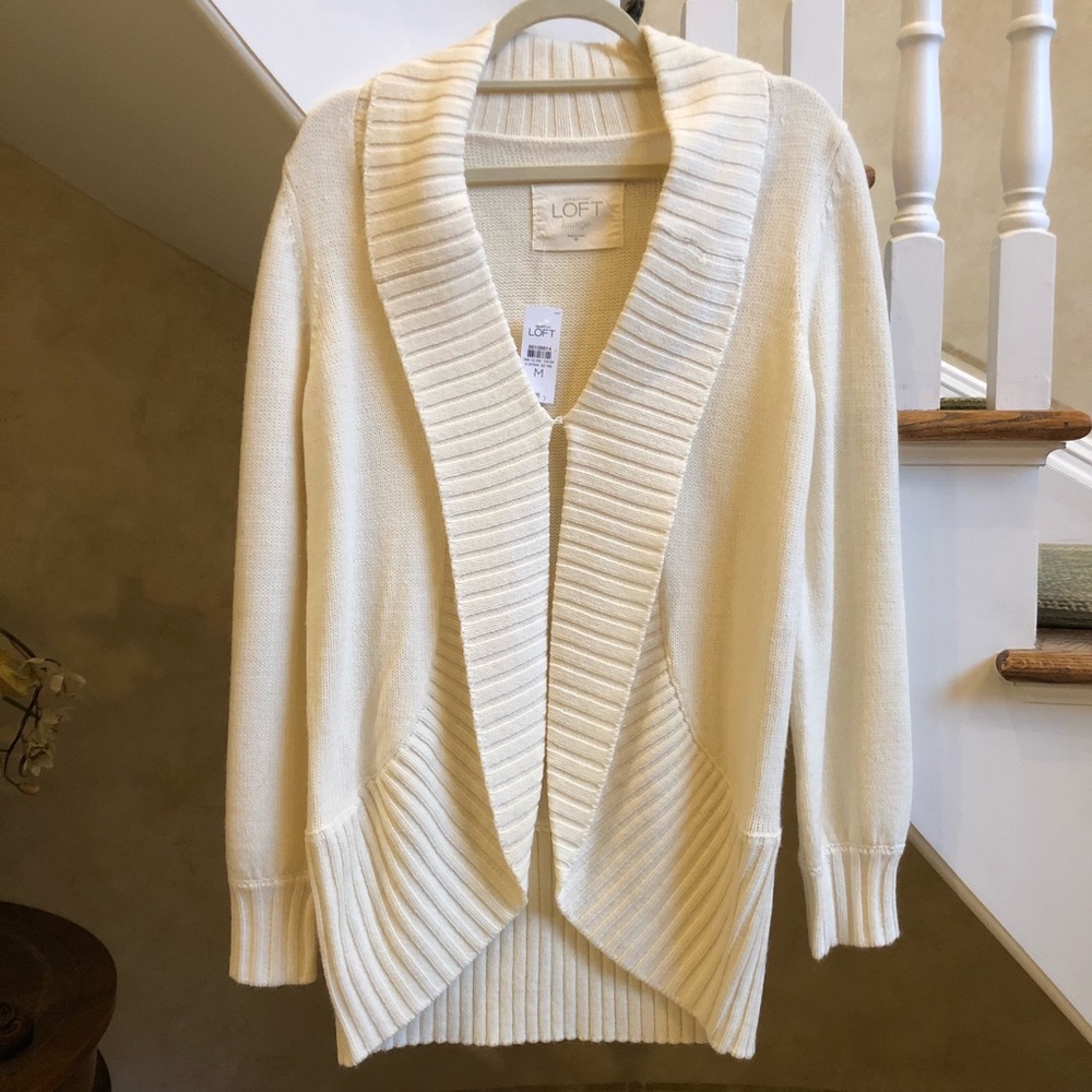 Ann Taylor Loft Women’s NWT White Sweater